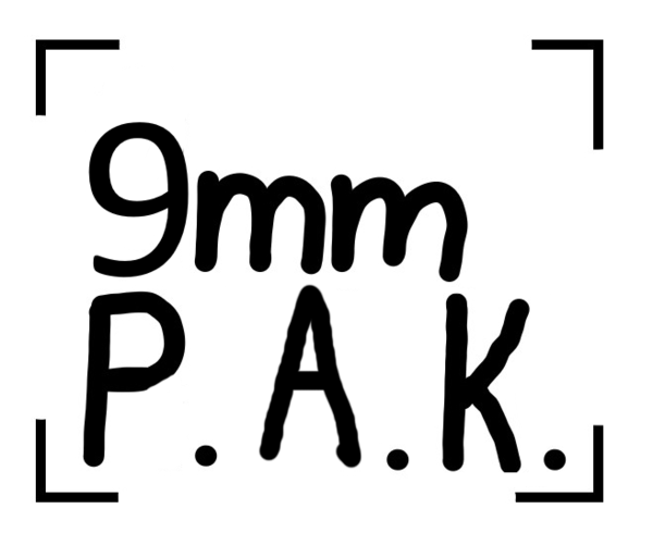 ME Mod. P 08, Kal. 9 mm P.A. Knall, schwarz brüniert/Holzgriffschalen