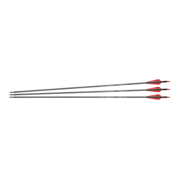 NXG Carbon Arrows 30 Zoll, Spine 350, 3 Stück - Bogensport Pfeile